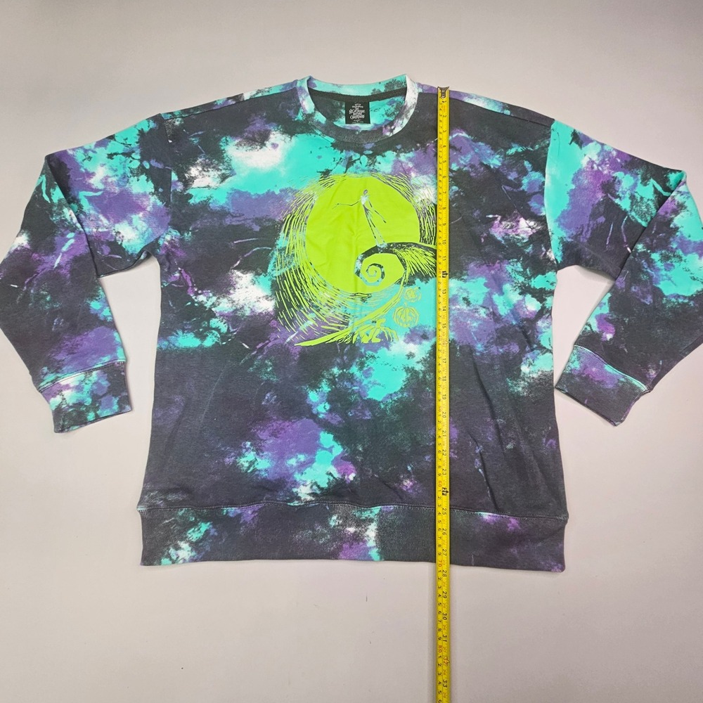 Disney Nightmare Before Christmas Sweatshirt Mens L Multicolor Tie-Dye - Picture 5 of 10